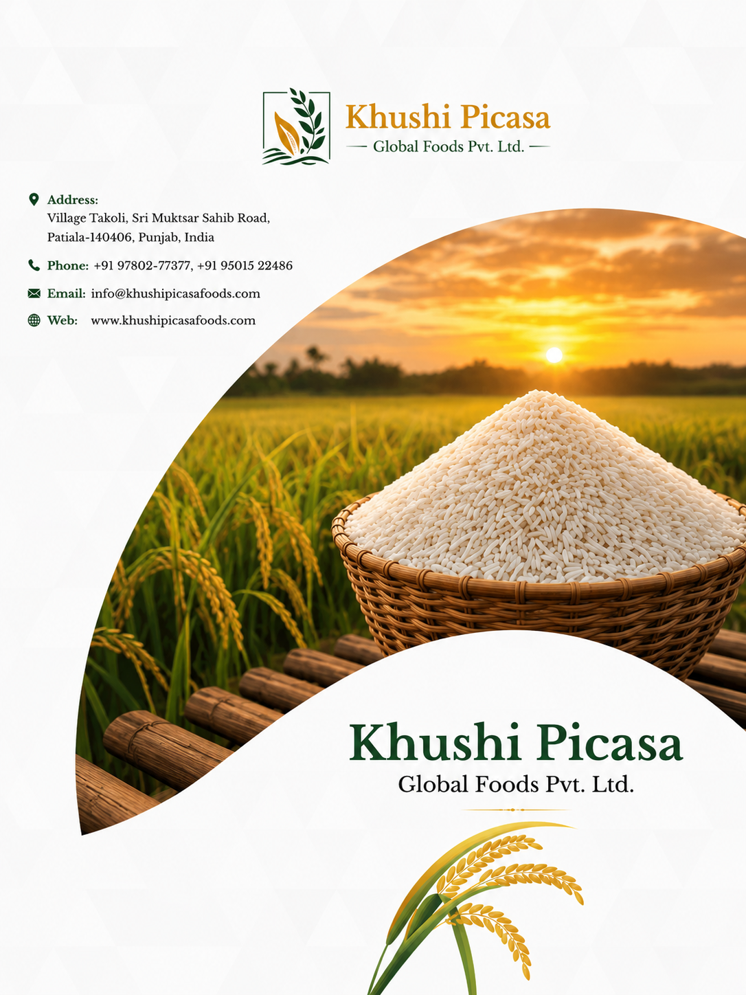 Private Label Packaging for Rice Exporters